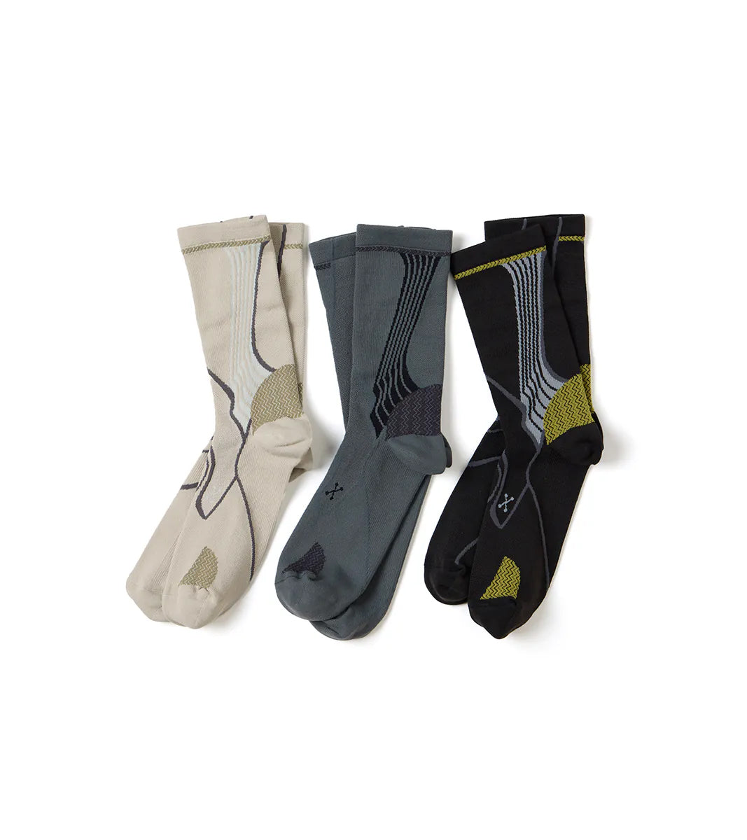 NOZZLE QUIZ -Cordura® Cay Crew Socks 中高筒休閒襪 -礁黑