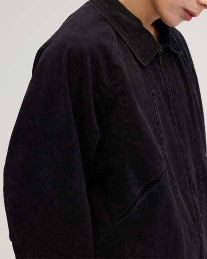 VACANT - Washed Harrington Jacket - Black