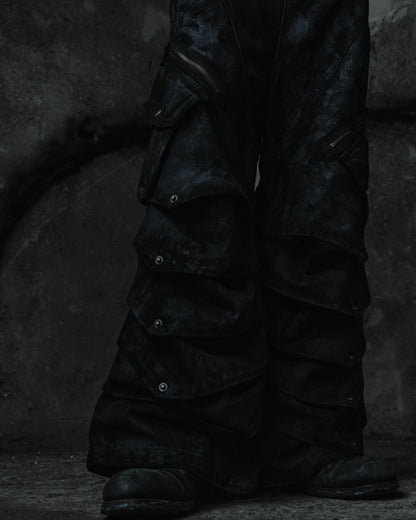 renkè - Coated Cargo Armour Trousers