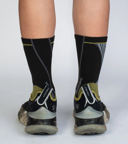 NOZZLE QUIZ -Cordura® Cay Crew Socks 中高筒休閒襪 -礁黑