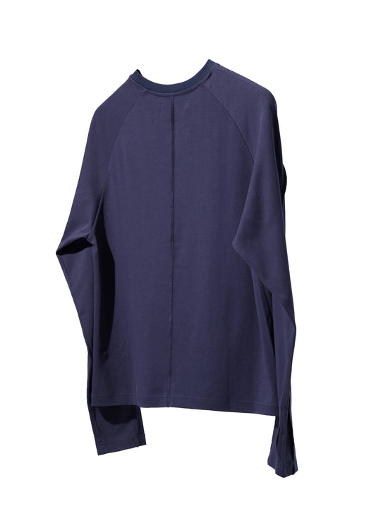 EQUALNEAR - The Fool LS Tee - Blue