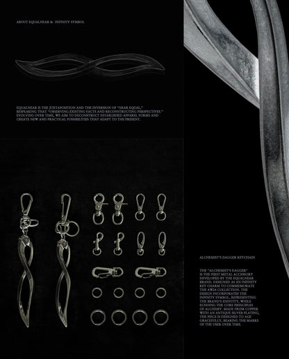 EQUALNEAR - Alchemist’s Dagger Keychain - Antique Silver