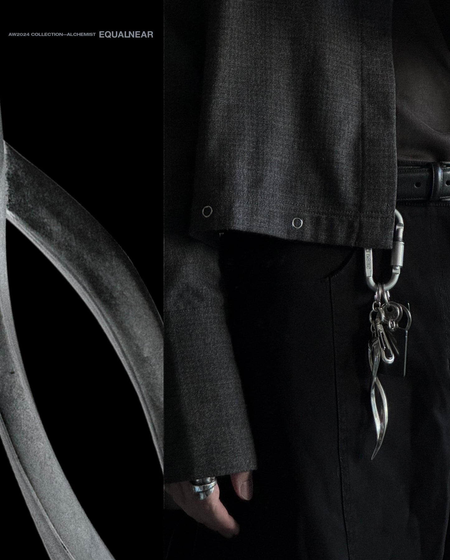 EQUALNEAR - Alchemist’s Dagger Keychain - Antique Silver
