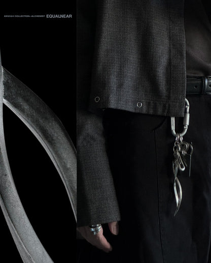 EQUALNEAR - Alchemist’s Dagger Keychain - Antique Silver