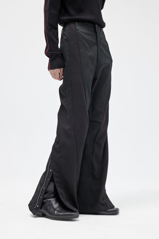 EQUALNEAR - Alchemist flared pants - Black
