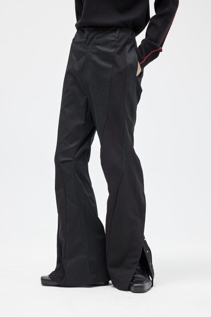 EQUALNEAR - Alchemist flared pants - Black