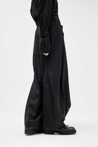 EQUALNEAR - Horizon Wide Pants - Black