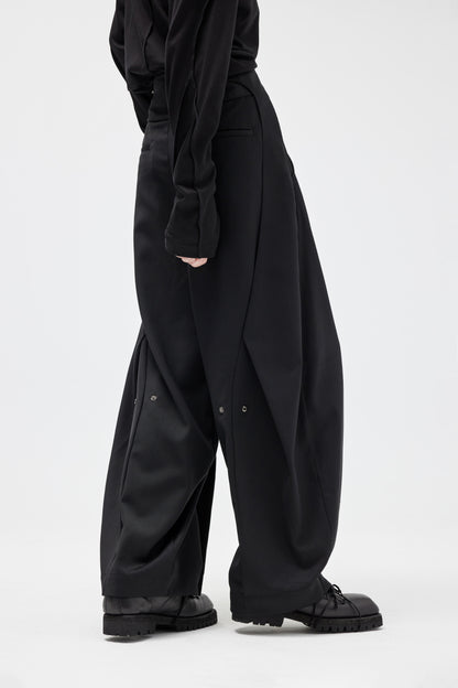 EQUALNEAR - Horizon Wide Pants - Black