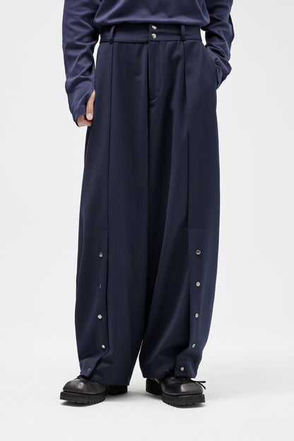 EQUALNEAR - Horizon Wide Pants - Blue