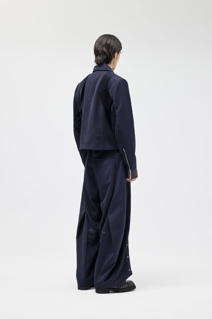 EQUALNEAR - Horizon Wide Pants - Blue