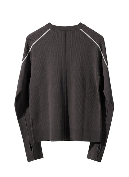 EQUALNEAR - Trails Knit Sweater - Gray