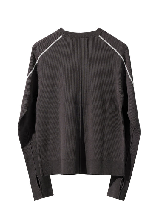 EQUALNEAR - Trails Knit Sweater - Gray