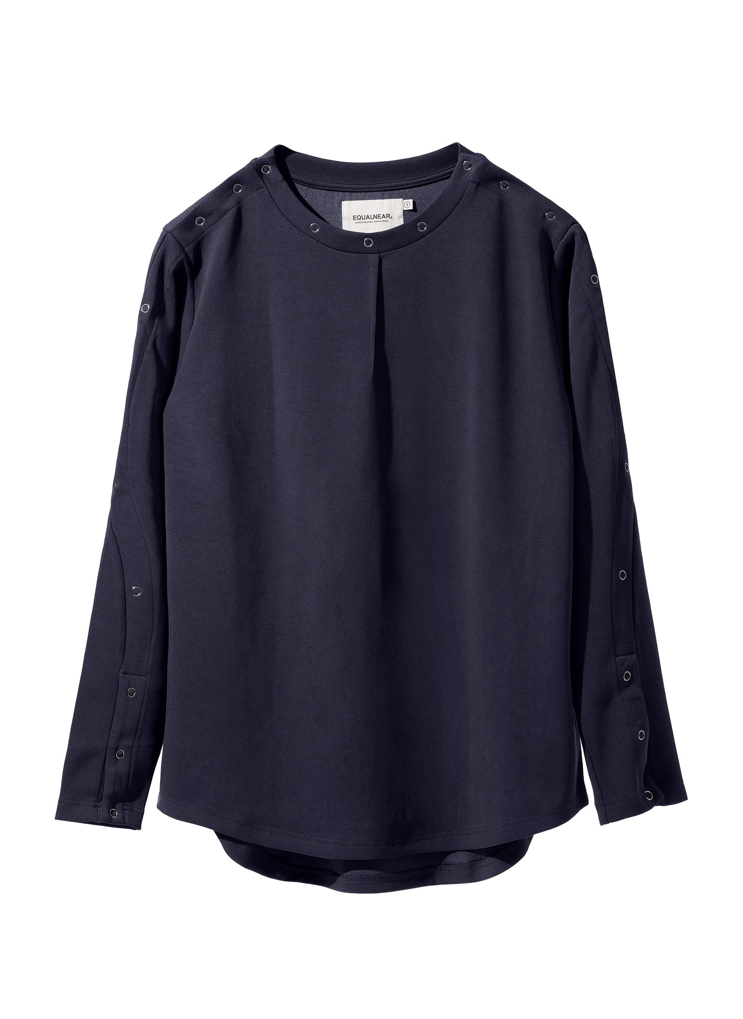 EQUALNEAR - Astro Henley Sweatshirt - Blue