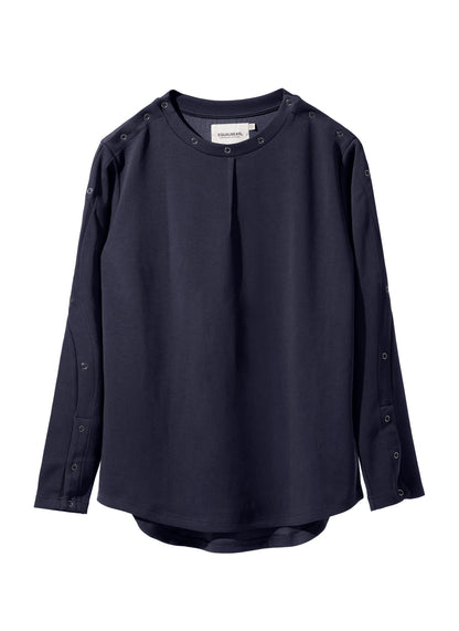 EQUALNEAR - Astro Henley Sweatshirt - Blue