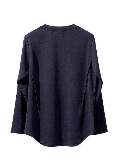 EQUALNEAR - Astro Henley Sweatshirt - Blue