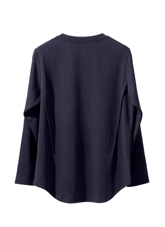 EQUALNEAR - Astro Henley Sweatshirt - Blue