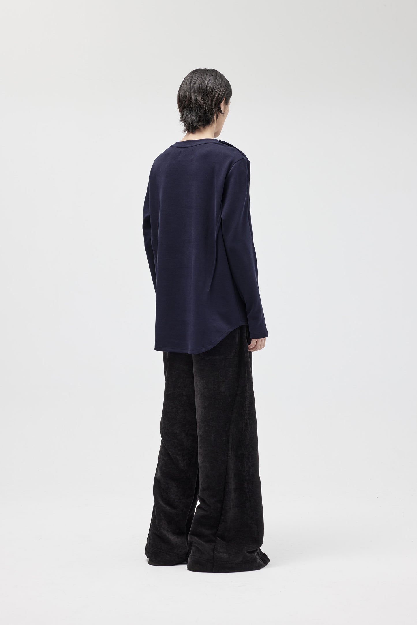 EQUALNEAR - Astro Henley Sweatshirt - Blue