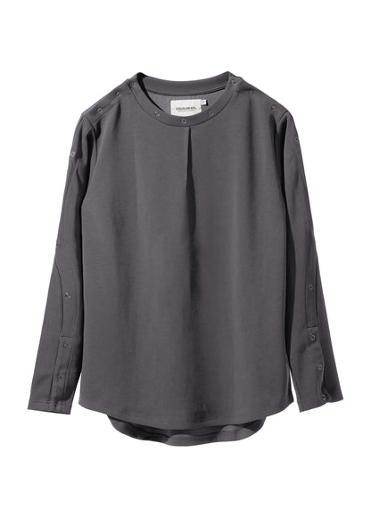 EQUALNEAR - Astro Henley Sweatshirt - Gray