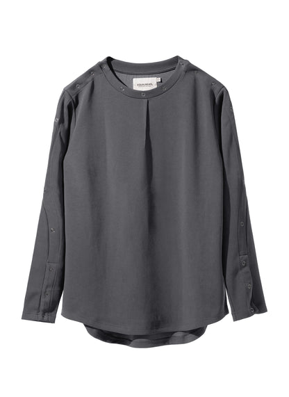 EQUALNEAR - Astro Henley Sweatshirt - Gray