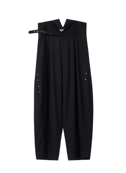 EQUALNEAR - Groundline Wide Pants - Black
