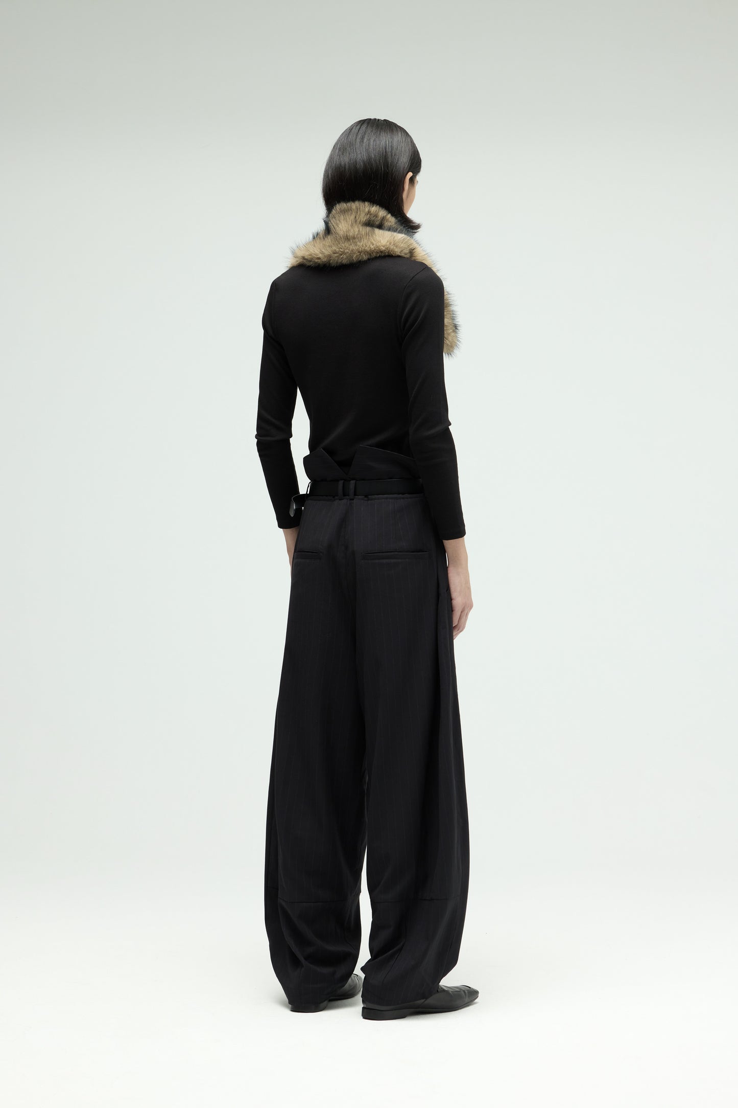 EQUALNEAR - Groundline Wide Pants - Black