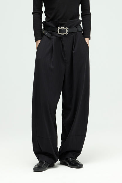 EQUALNEAR - Groundline Wide Pants - Black