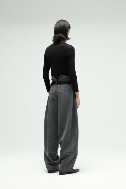 EQUALNEAR - Groundline Wide Pants - Gray