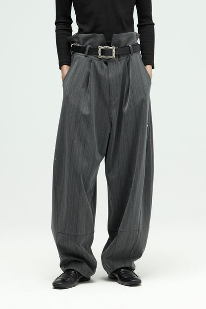 EQUALNEAR - Groundline Wide Pants - Gray