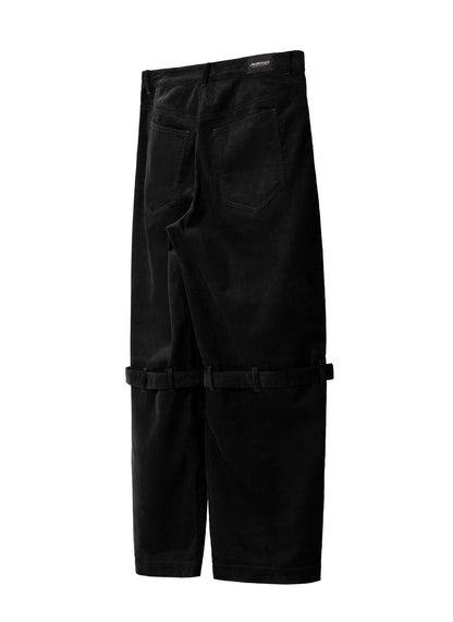 EQUALNEAR - Rover Cord Pants - Black