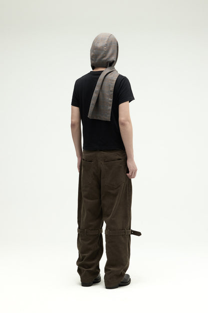 EQUALNEAR - Rover Cord Pants - Olive Green