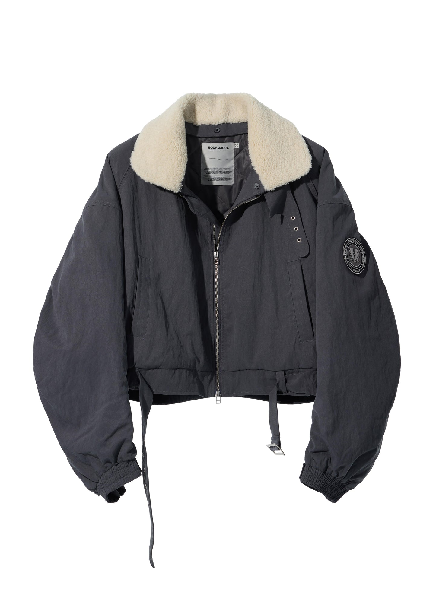 EQUALNEAR - Heartcore Bomber Jacket - Gray