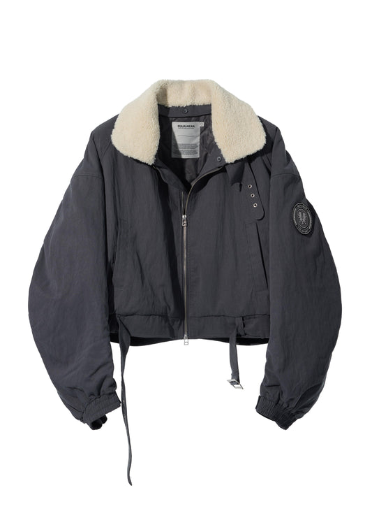 EQUALNEAR - Heartcore Bomber Jacket - Gray