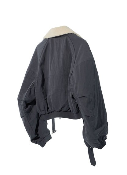 EQUALNEAR - Heartcore Bomber Jacket - Gray