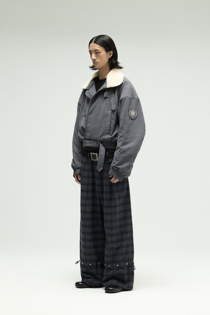 EQUALNEAR - Heartcore Bomber Jacket - Gray