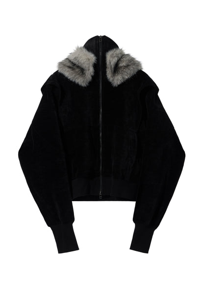 EQUALNEAR - Phantom Zip Hoodie - Black