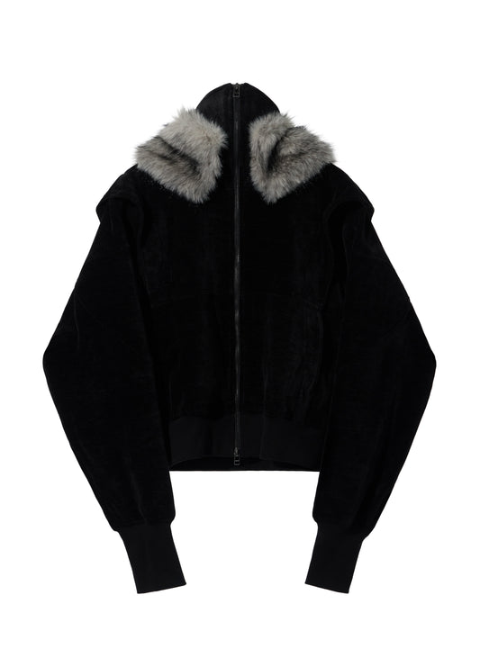 EQUALNEAR - Phantom Zip Hoodie - Black