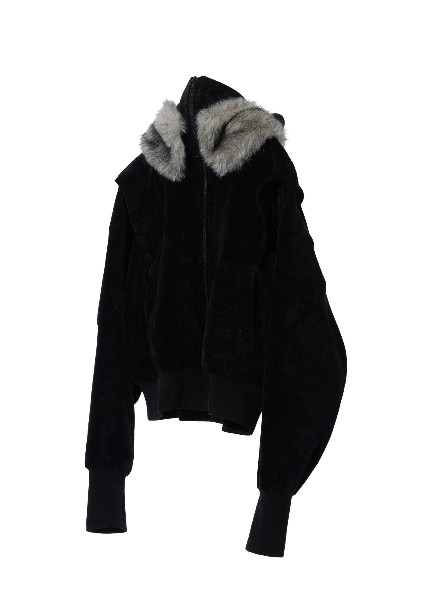 EQUALNEAR - Phantom Zip Hoodie - Black