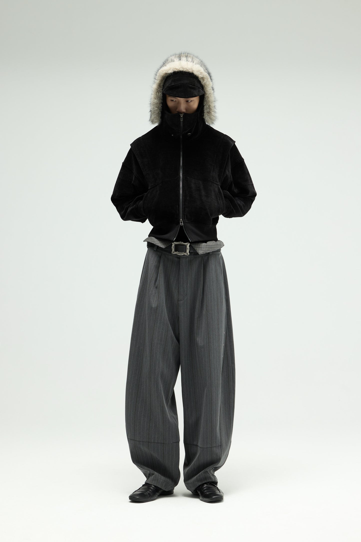 EQUALNEAR - Phantom Zip Hoodie - Black