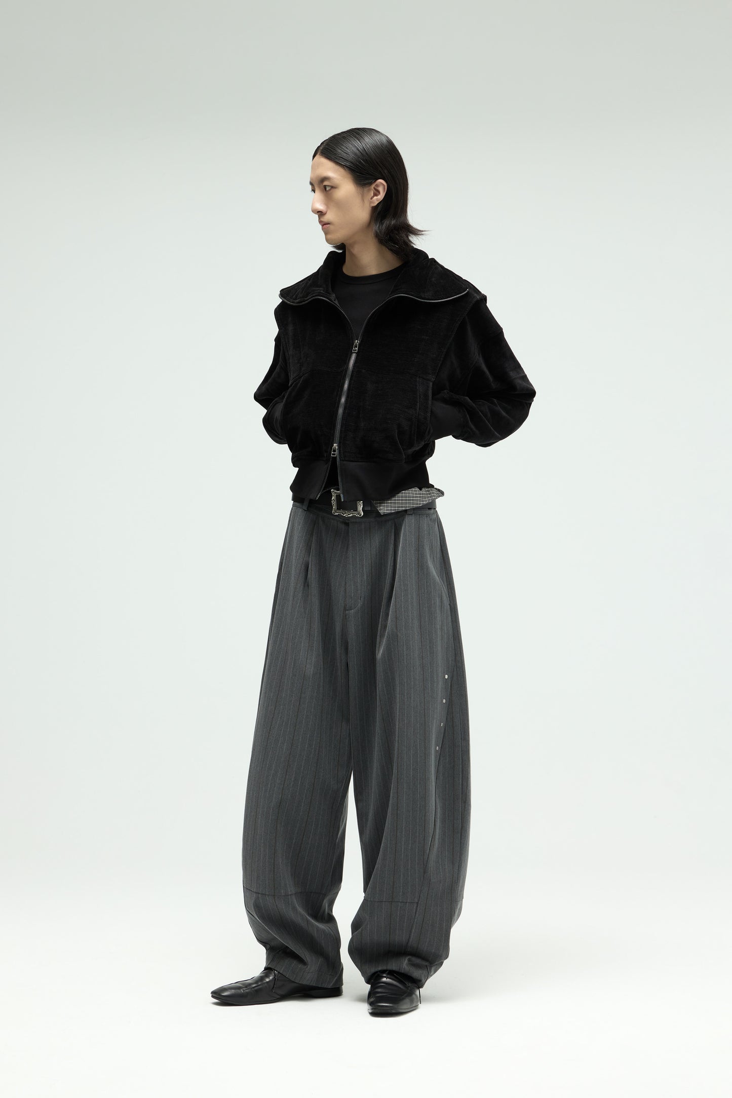 EQUALNEAR - Phantom Zip Hoodie - Black