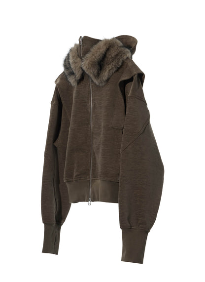 EQUALNEAR - Phantom Zip Hoodie - Olive