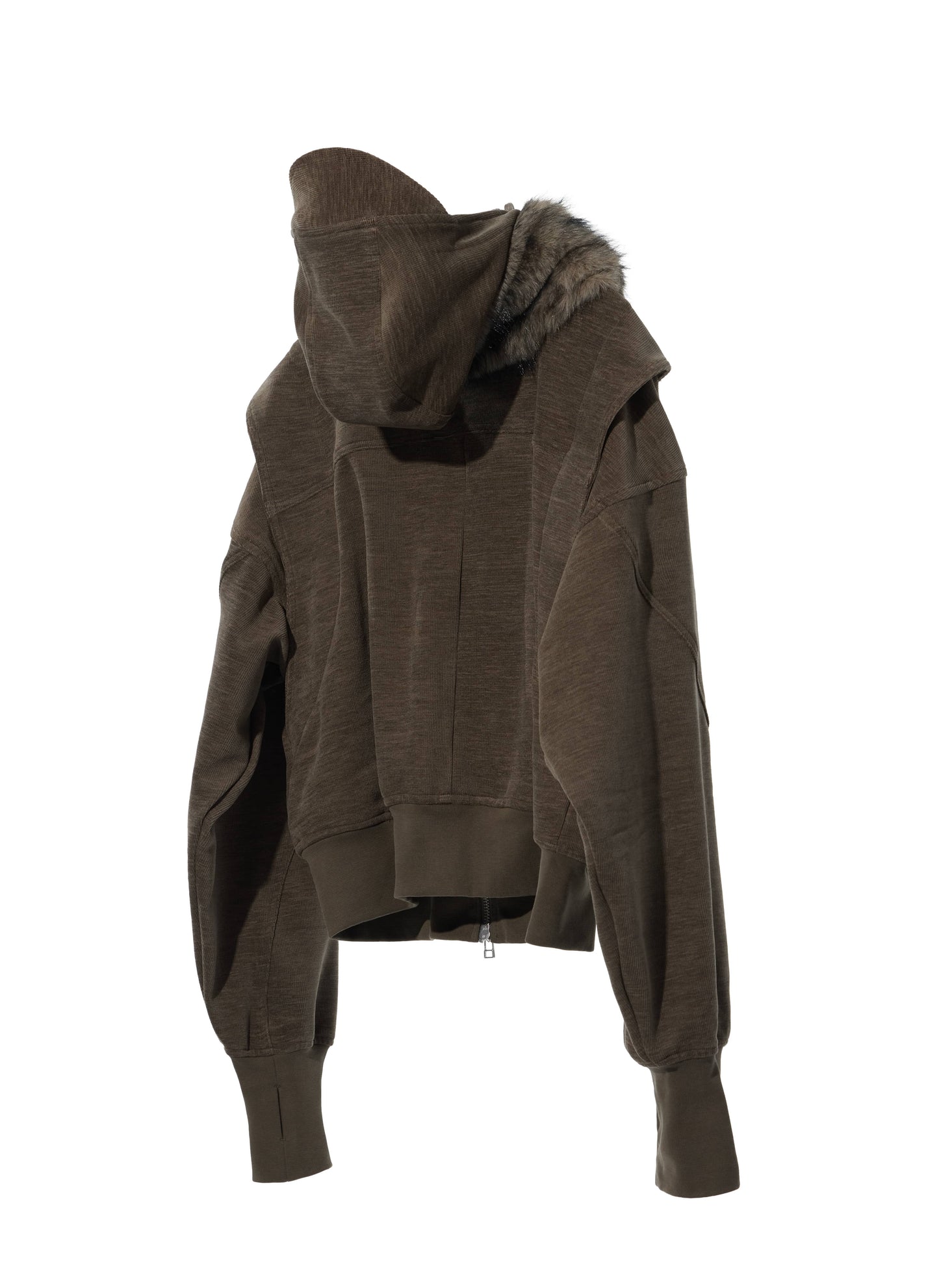 EQUALNEAR - Phantom Zip Hoodie - Olive
