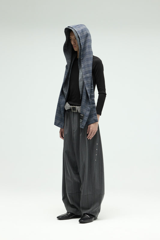 EQUALNEAR - Napkin Scarf - Gray Blue