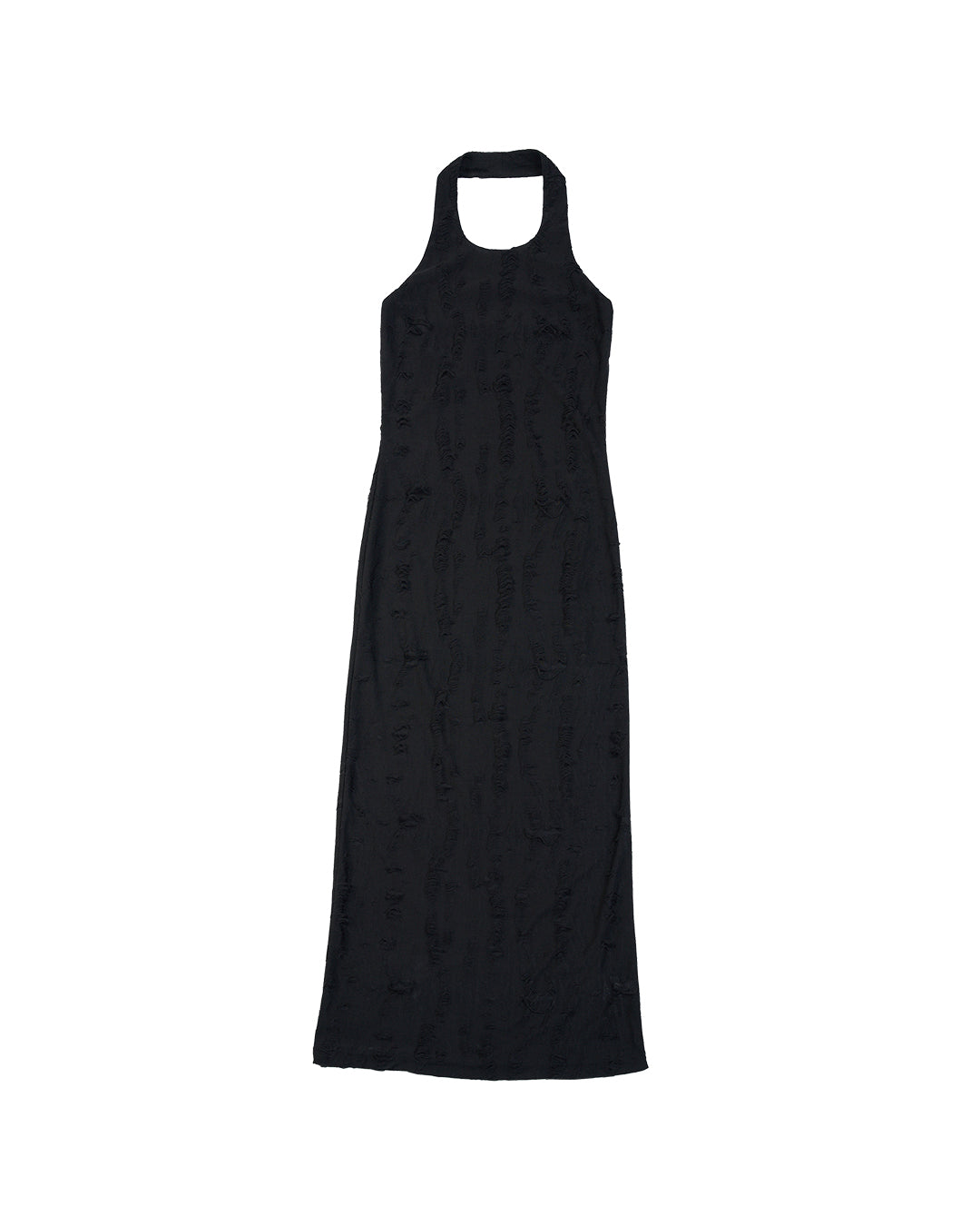 ENCLAVE - TWO-PIECE SLIM FIT “WIERD” LONG DRESS - Black