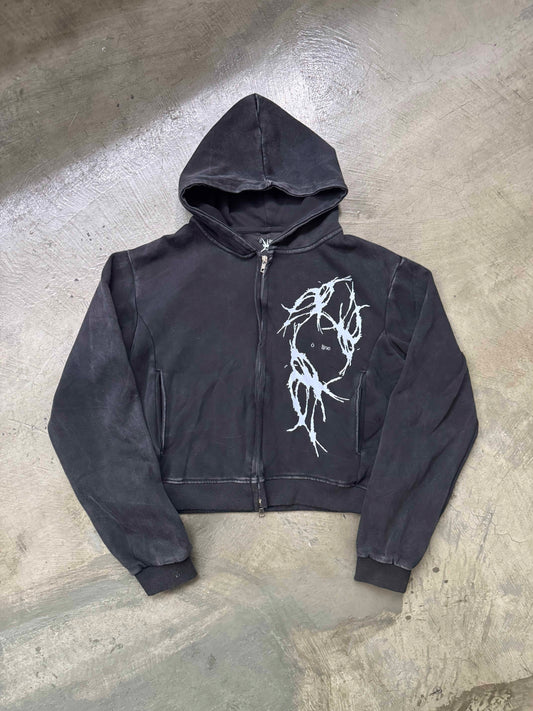 Ò line - Bloodied Hood - Washed Black