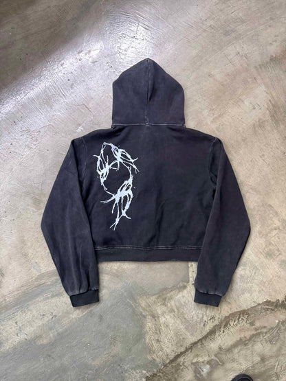 Ò line - Bloodied Hood - Washed Black