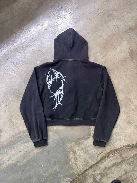 Ò line - Bloodied Hood - Washed Black