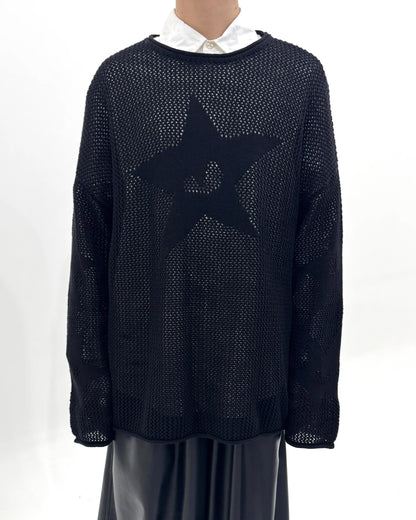 PCES - Star Sweater - Black
