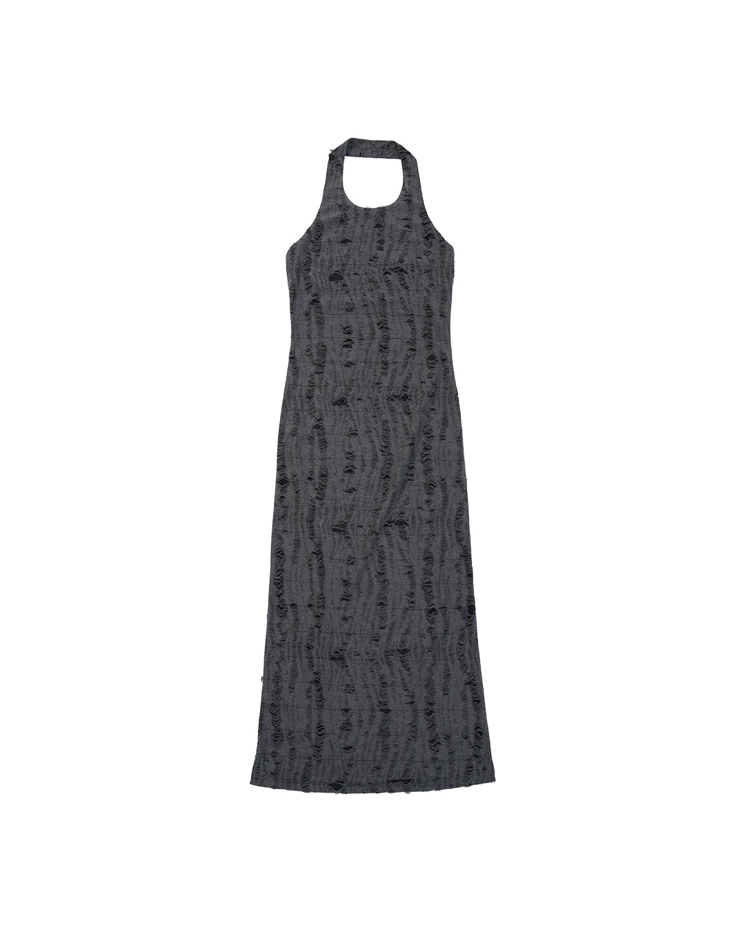 ENCALVE - TWO-PIECE SLIM FIT “WIERD” LONG DRESS - Grey
