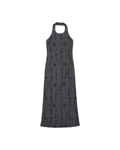 ENCALVE - TWO-PIECE SLIM FIT “WIERD” LONG DRESS - Grey
