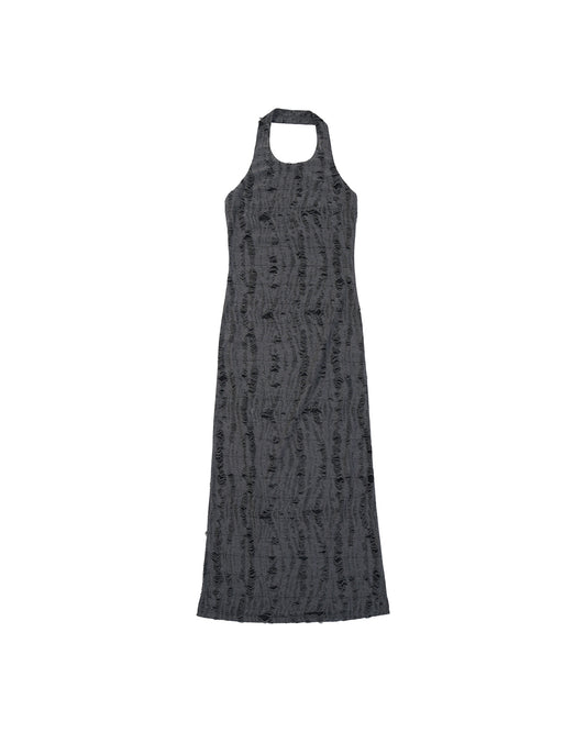ENCALVE - TWO-PIECE SLIM FIT “WIERD” LONG DRESS - Grey
